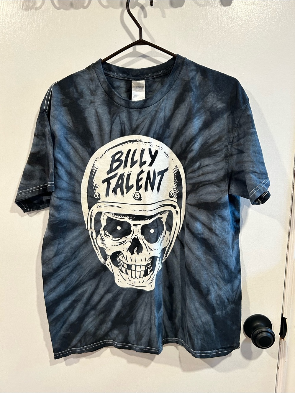 Billy Talent Black Tie-Dye Skull Graphic Tee